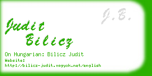 judit bilicz business card